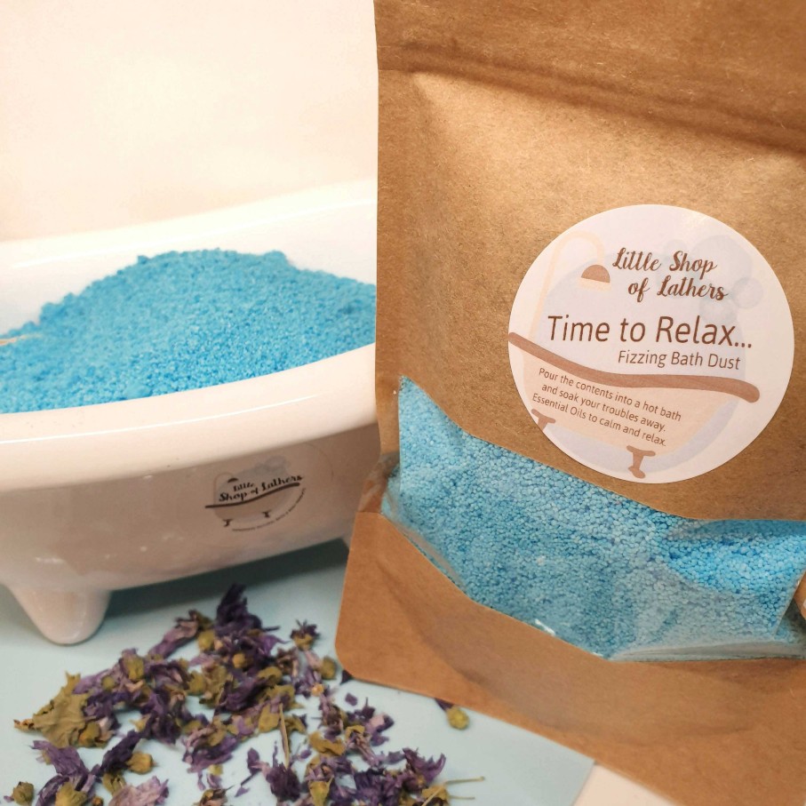 Gifts Little Shop of Lathers | Time To Relax Fizzing Bath Dust