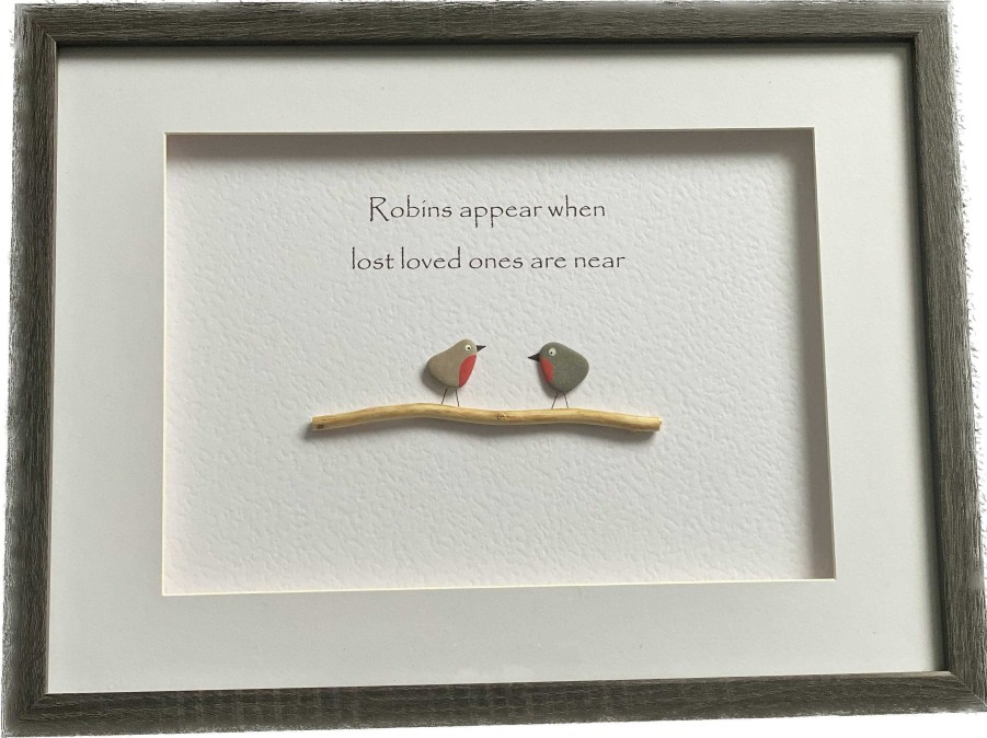 Gifts Pebble Art Design | Robins Appear - Large