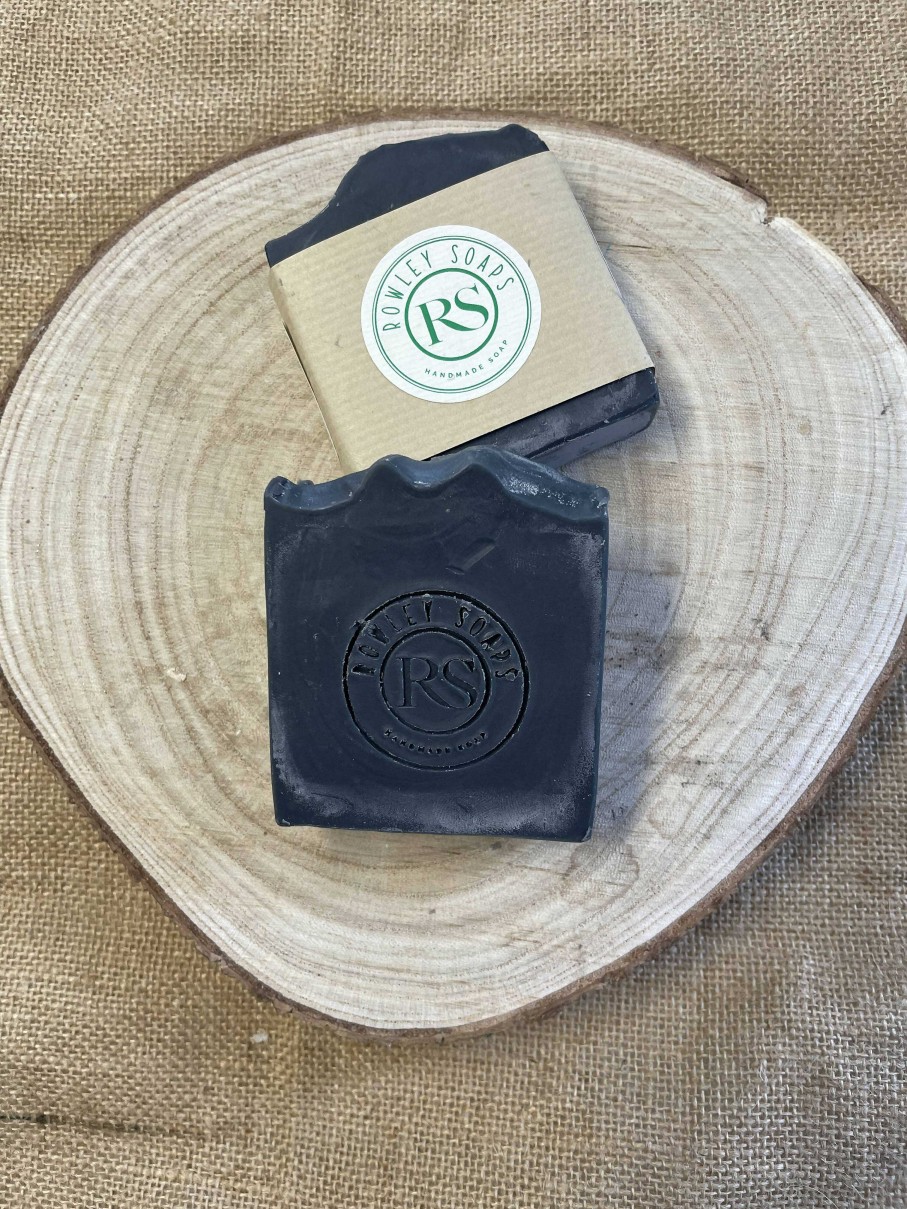 Gifts Rowley Soaps | Charcoal And Tea Tree Cold Processed Soap