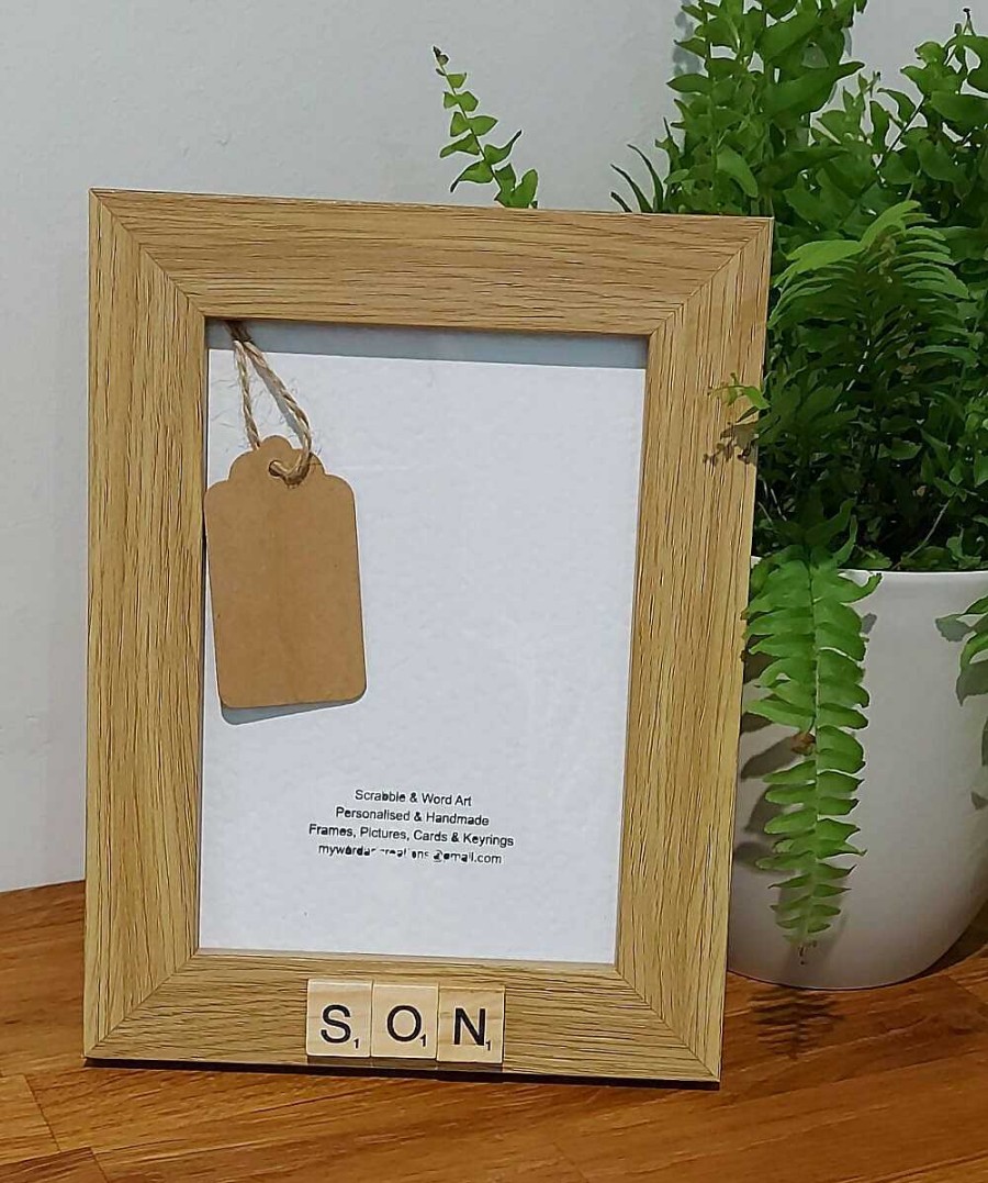 Gifts My Word Art Creations | Son 7 X 5 Scrabble Frame