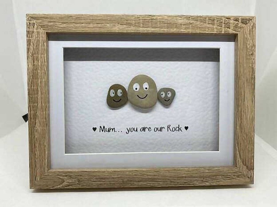 Gifts Pebble Art Design | Mummy/Mum You Are Our/My Rock - Small