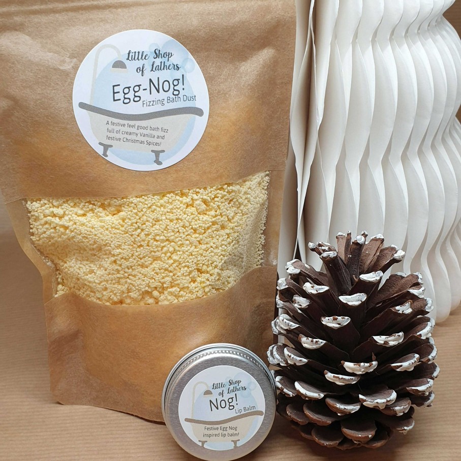 Bath & Body Little Shop of Lathers | Egg Nog Fizzing Bath Dust