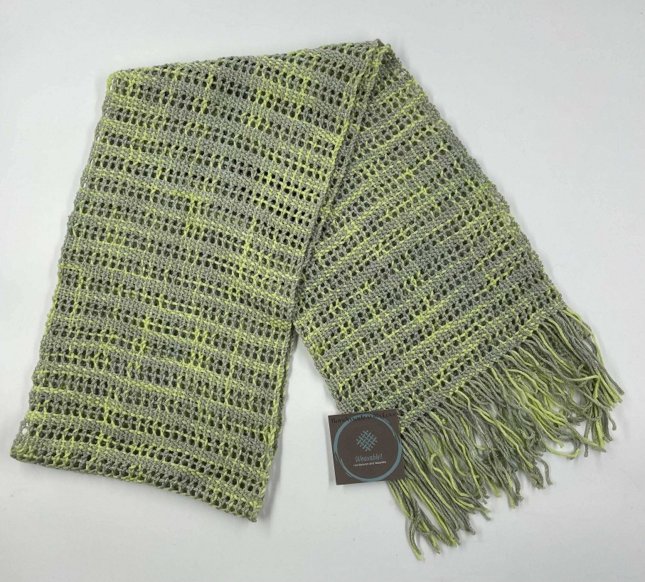 Accessories Weavable1 | Handwoven Moss Closed Leno Scarf