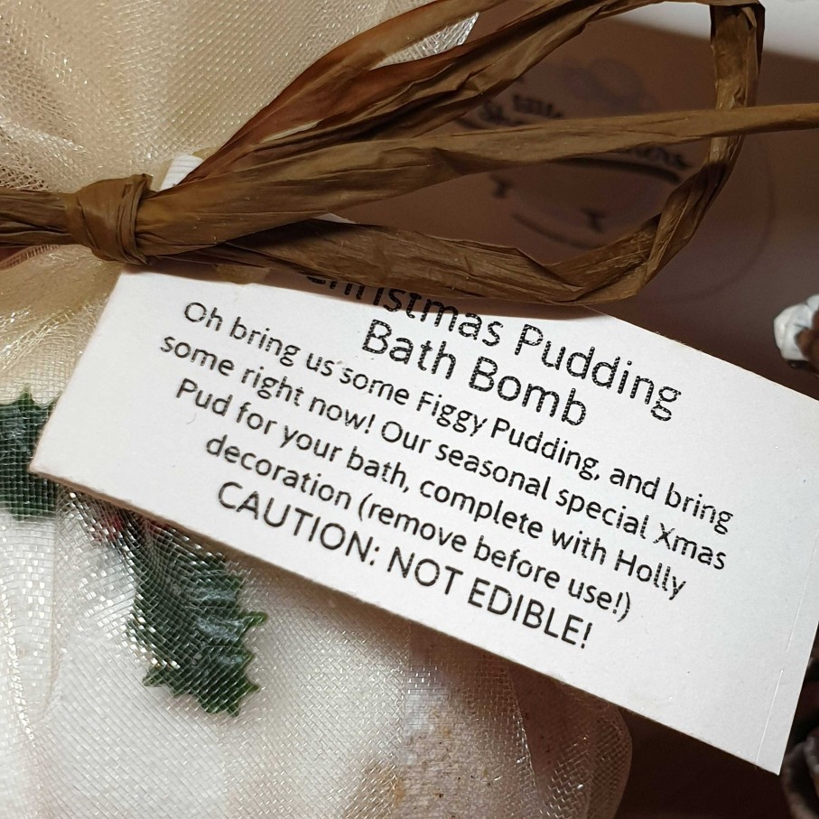 Gifts Little Shop of Lathers | Christmas Pudding Bath Bomb