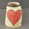 Ceramics & Pottery Kissed Frog Pottery | 0182 Love Heart Vase