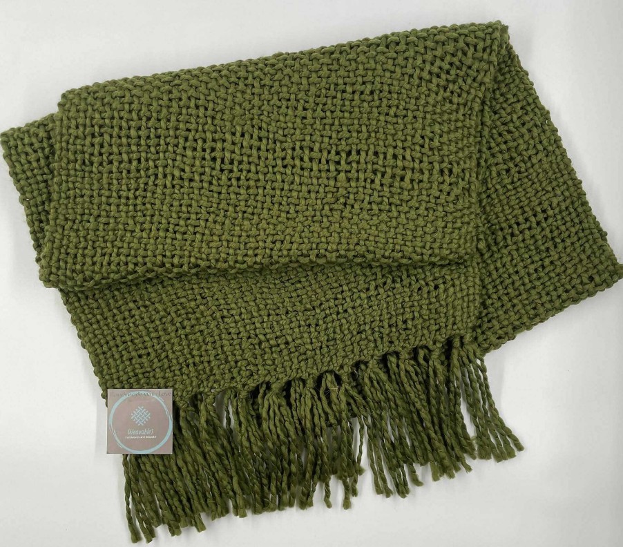 Gifts Weavable1 | Handwoven Chunky Moss Scarf