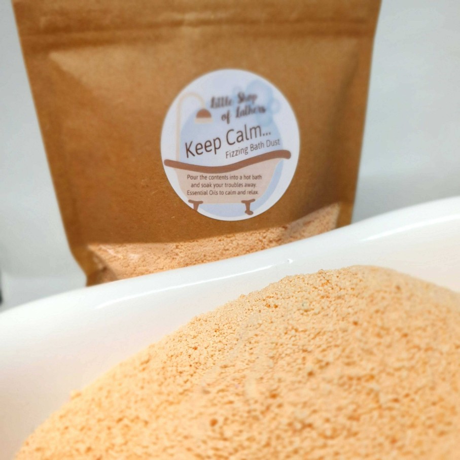 Bath & Body Little Shop of Lathers | Keep Calm Fizzing Bath Dust