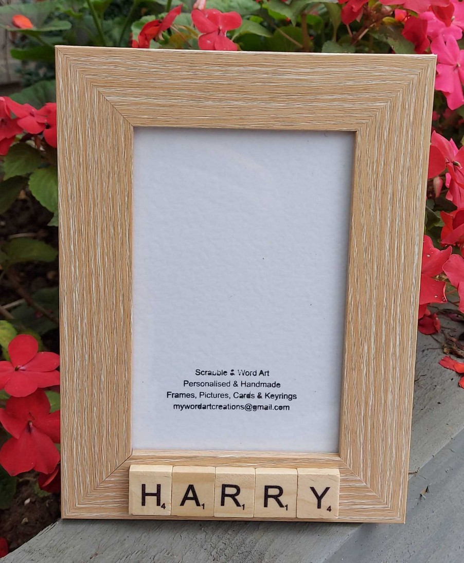 Gifts My Word Art Creations | Harry 7 X 5 Bespoke Scrabble Frame