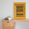 Gifts Originallyt Designs | Hull City - Inspired Psychedelic 'Tigers Tigers' Lyrics Art Print In Amber