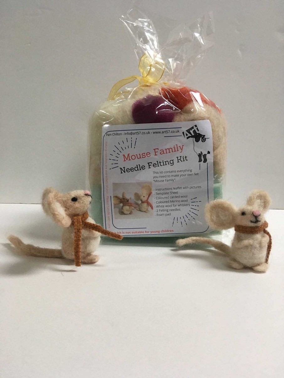 Gifts Art 57 | Needle Felting Mouse Kit