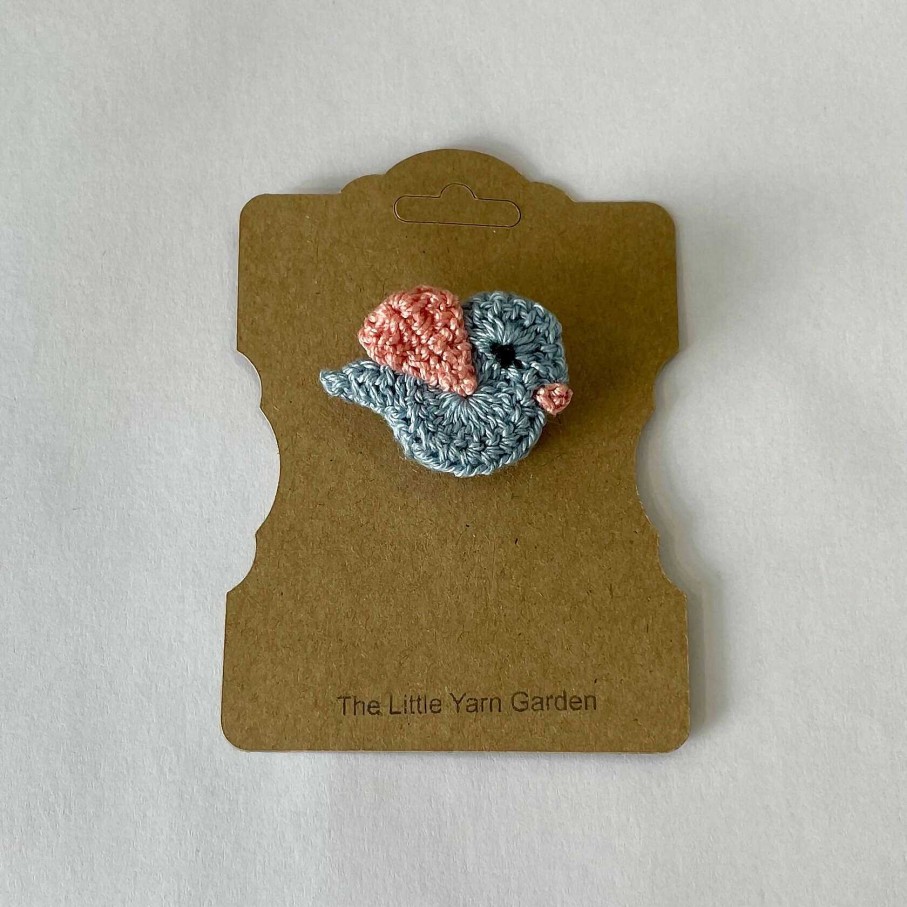 Accessories The Little Yarn Garden | Little Bird Brooch Blue