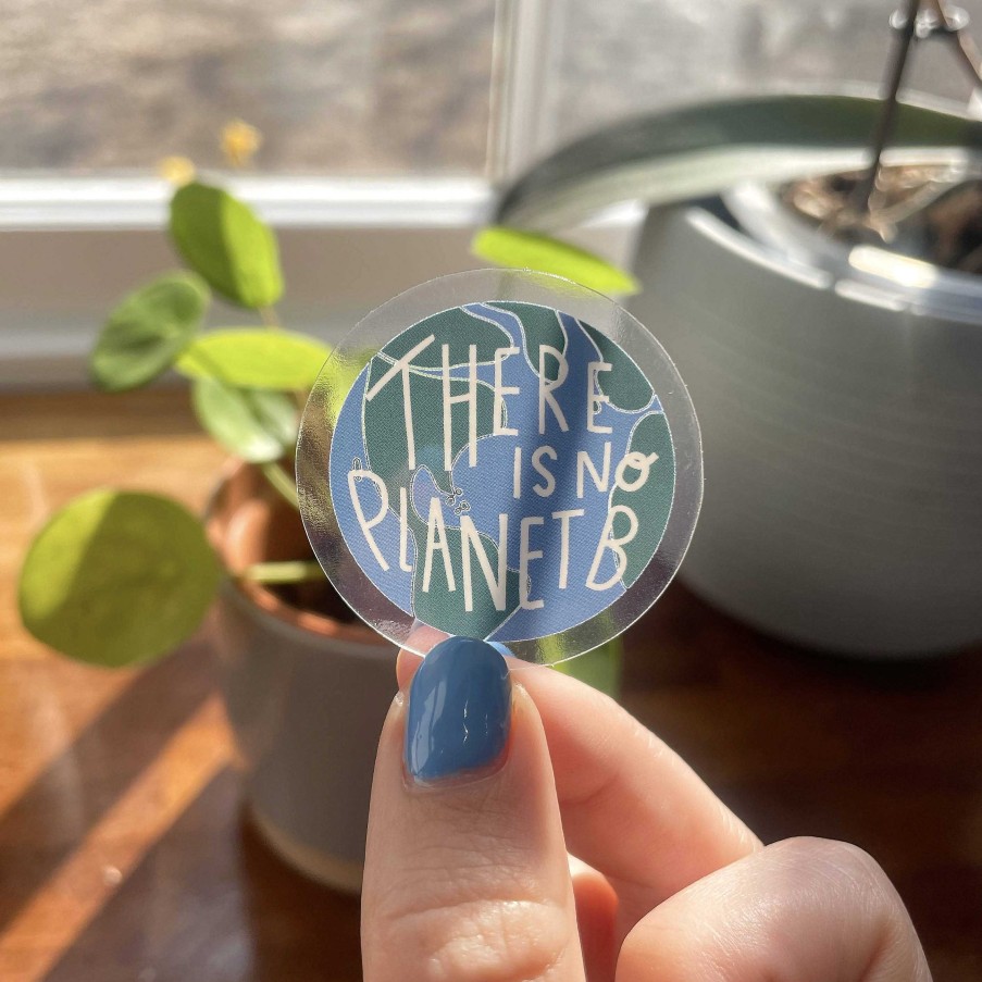 Gifts Hannah Penrose Illustrations | There Is No Planet B Vinyl Sticker