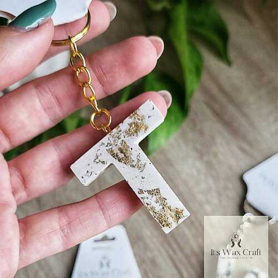 Gifts It’s Wax Craft | Initial Keyrings