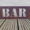 Gifts Westfield Oak Design | Rusty Metal Bar Sign