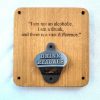 Gifts Westfield Oak Design | Beer Wall Mounted Oak Beer Bottle Opener - 1023