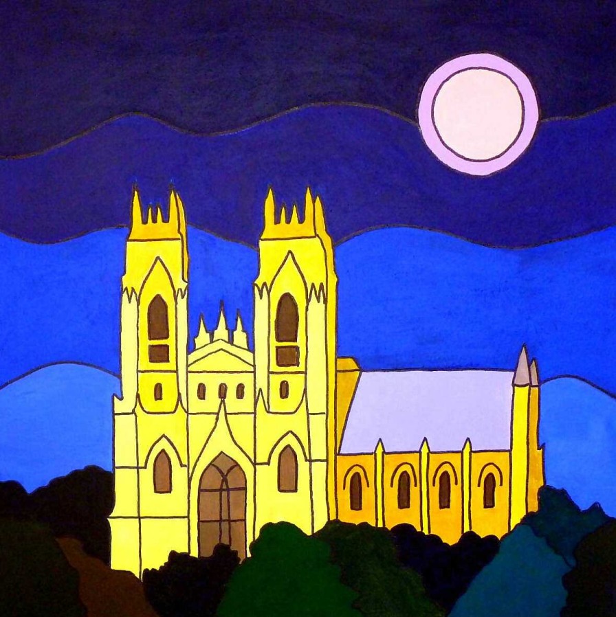 Gifts Kate Marin-Andrew | Moon Over Minster, Beverley Framed Print