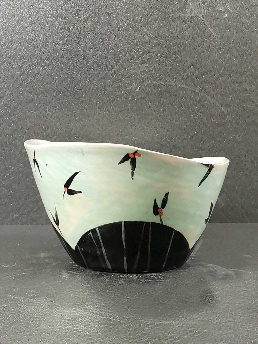 Ceramics & Pottery Kissed Frog Pottery | Floating Flying Bowl