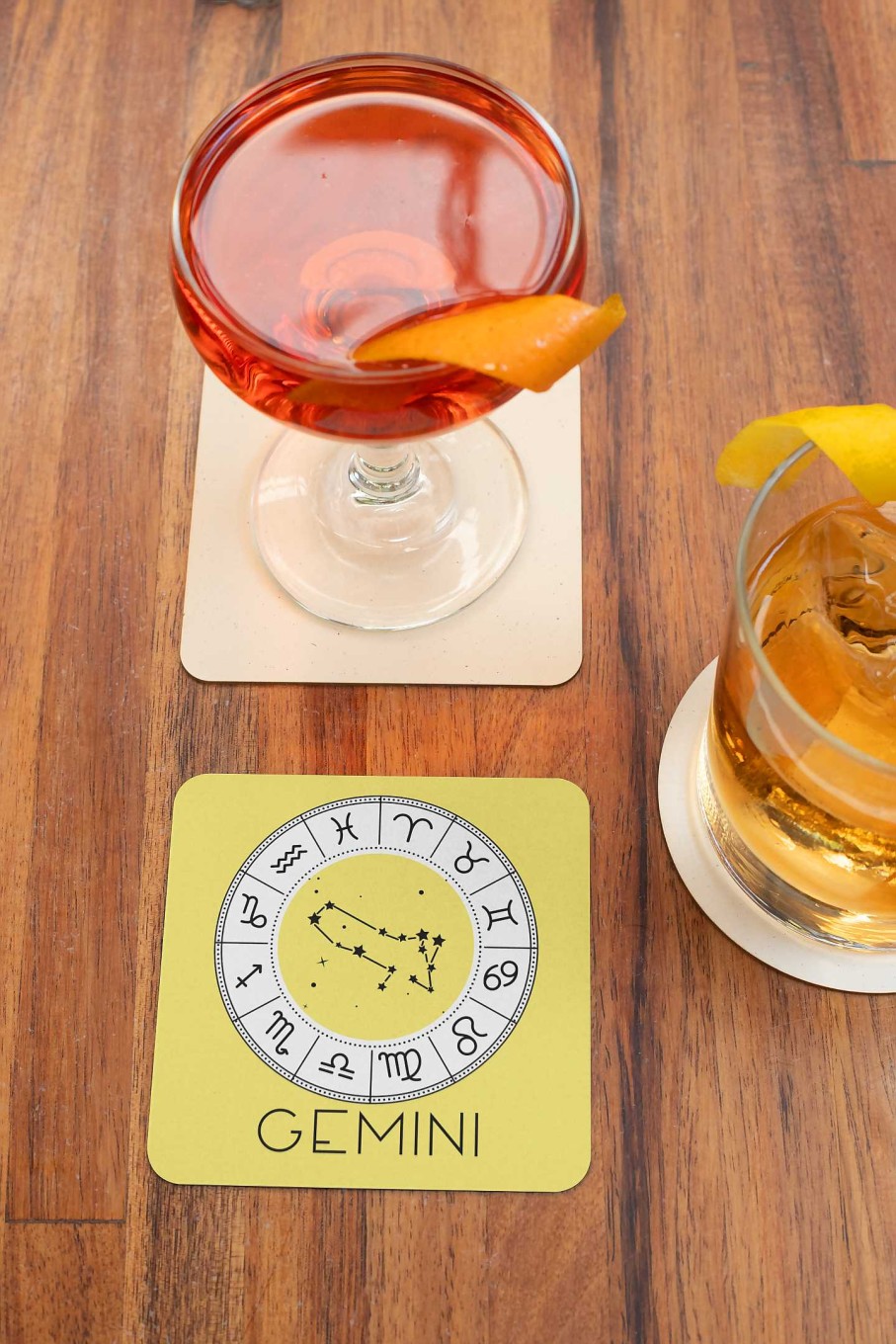 Gifts Originallyt Designs | Gemini Constellation Coaster