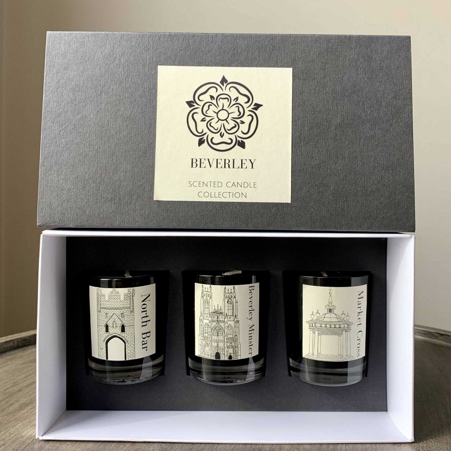 Gifts Edge of the Wolds | Beverley X 3 Scented Votive Candle Collection 3X75G