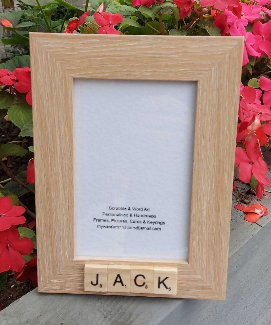 Gifts My Word Art Creations | Jack 7 X 5 Bespoke Scrabble Frame