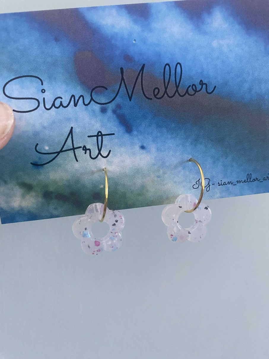 Accessories The Mellors Create | Confetti Flower Small Hoop