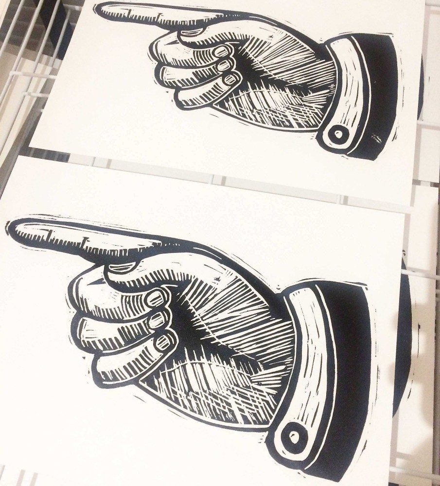 Gifts The Northern Printcess | To The Point - Lino Print