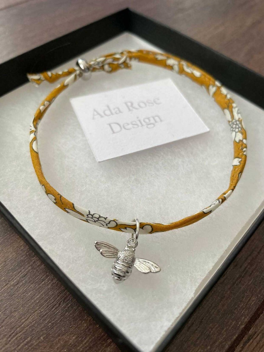 Gifts Ada Rose Design | Liberty Charm Bracelet - Mustard