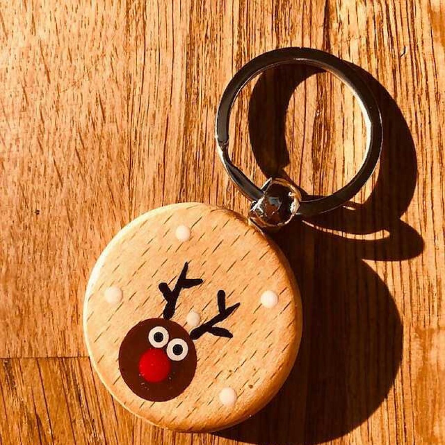 Gifts The Artful Dotter | Rudolph Key Ring