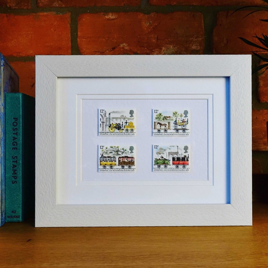 Gifts Postage Stamp Art | Liverpool And Manchester Railways