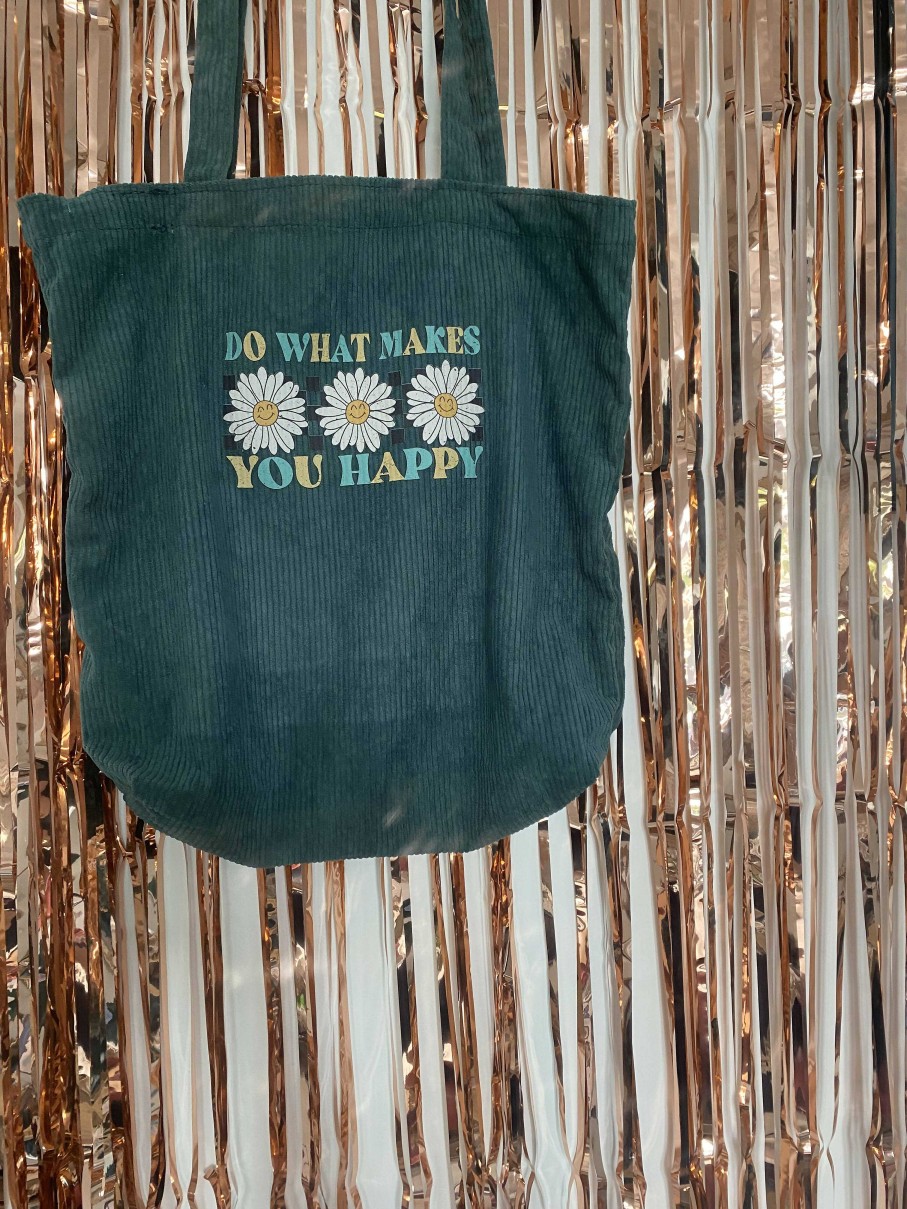 Accessories The Mellors Create | Do What Makes You Happy Green Tote