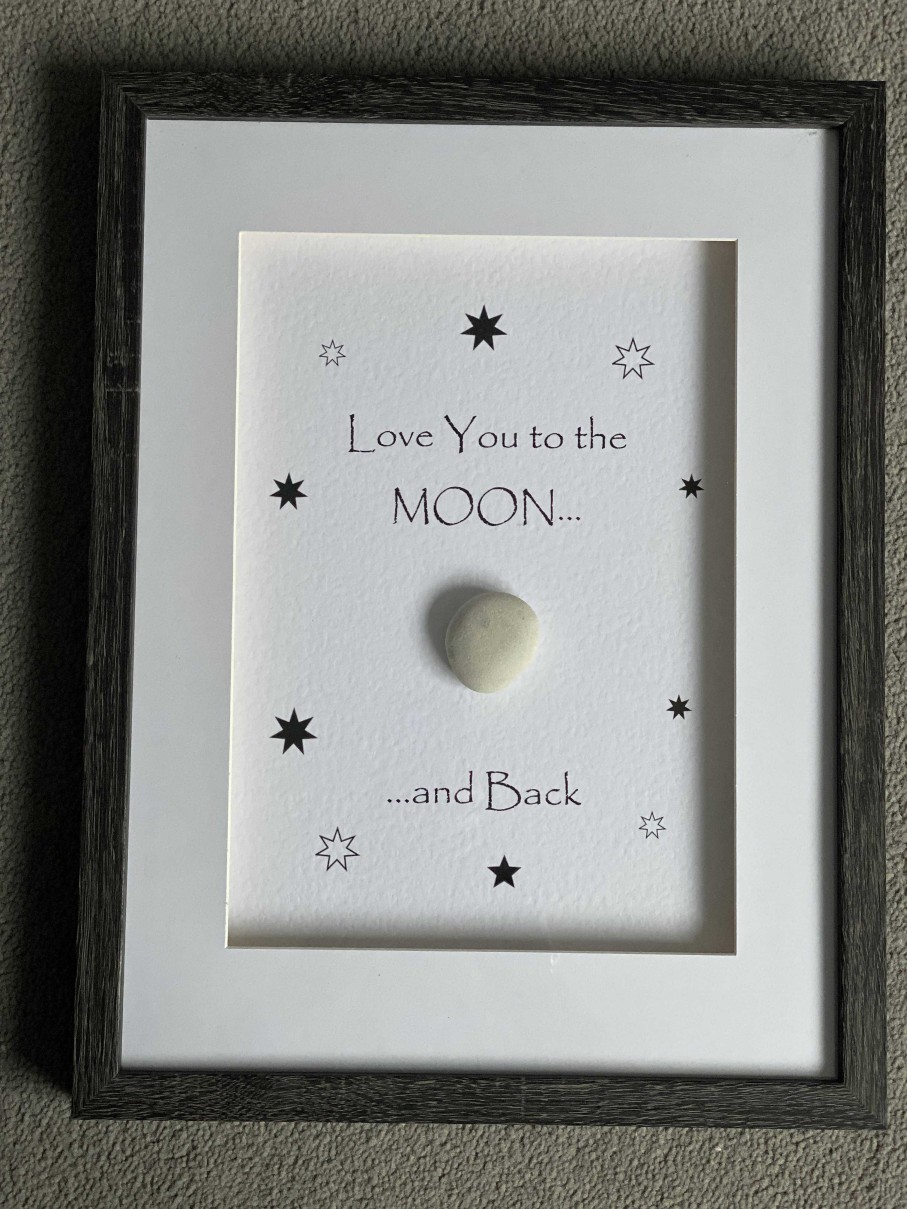 Gifts Pebble Art Design | Love You To The Moon And Back - Large