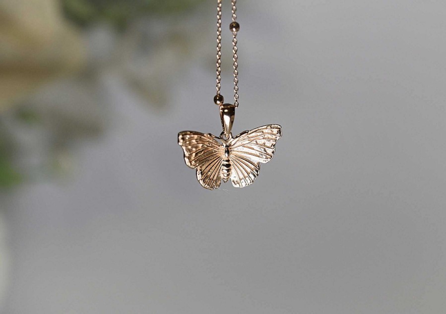 Gifts Amulet of Ashes | Butterfly Necklace - Rose Gold