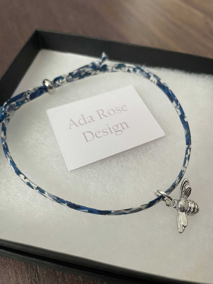 Gifts Ada Rose Design | Liberty Charm Bracelet - Blue