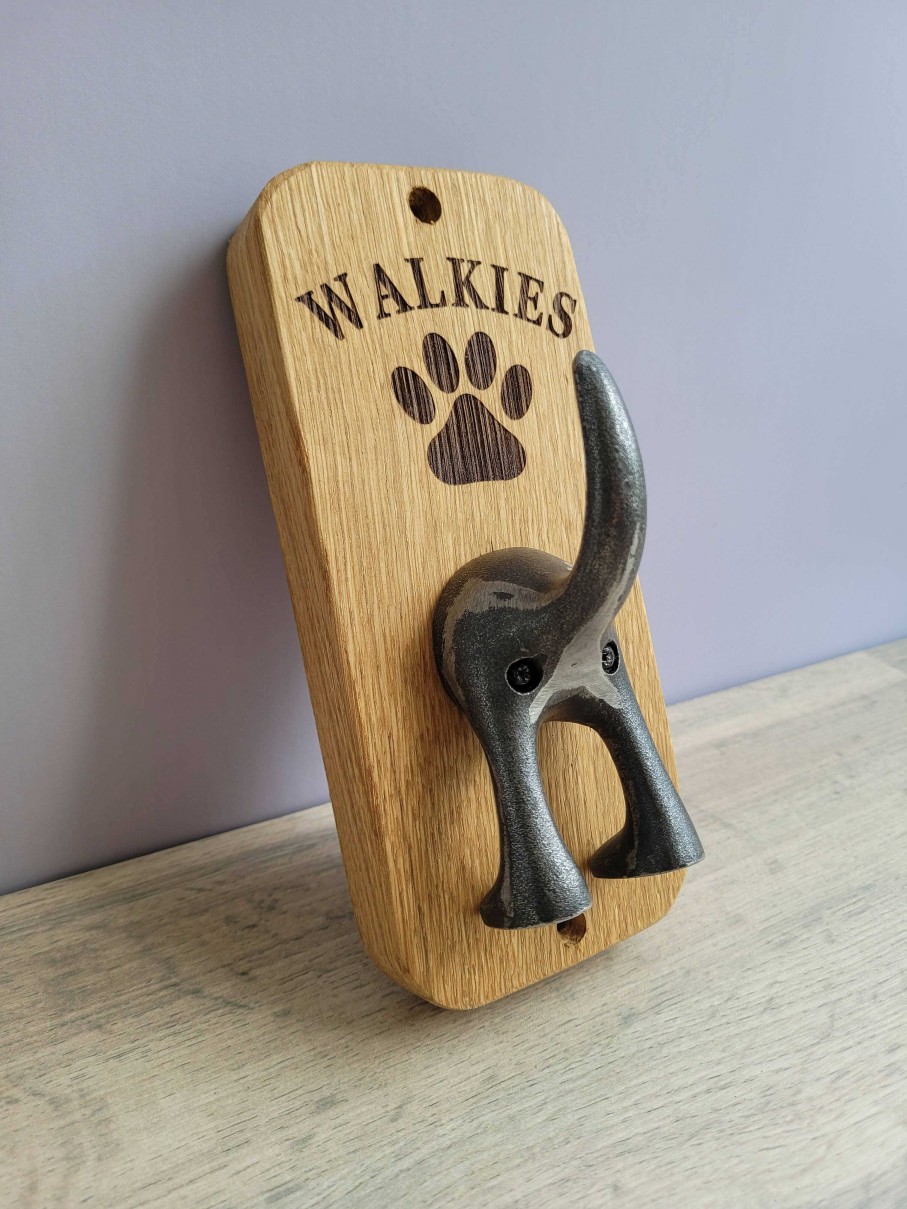 Gifts Westfield Oak Design | Dog Lead Hook, Walkies, Dog Walker Gift, Oak - 1025