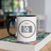 Gifts Originallyt Designs | Newcastle United - Inspired Psychedelic Circle Design Mug