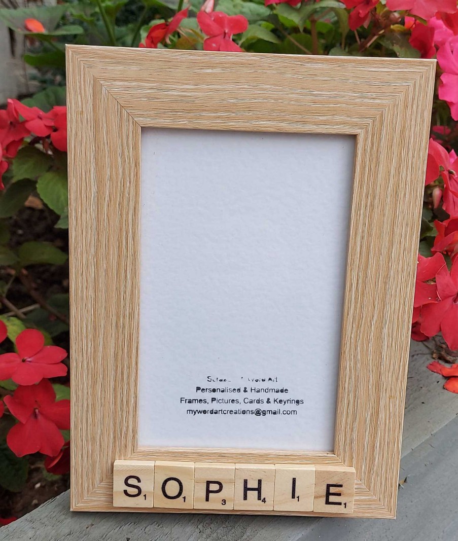 Gifts My Word Art Creations | Sophie 7 X 5 Bespoke Scrabble Frame