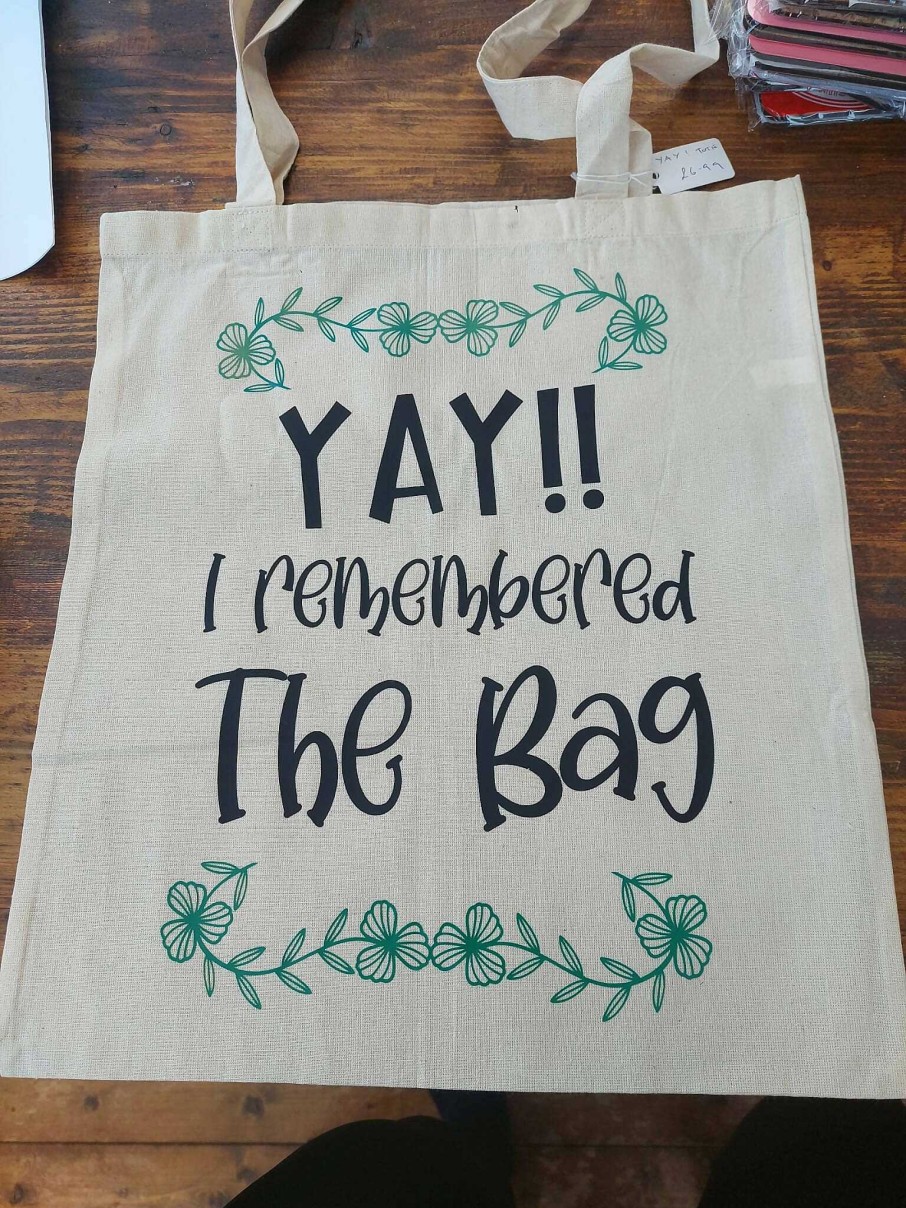 Accessories Originallyt Designs | Yay! I Remembered The Bag Tote Bag With Flower Design