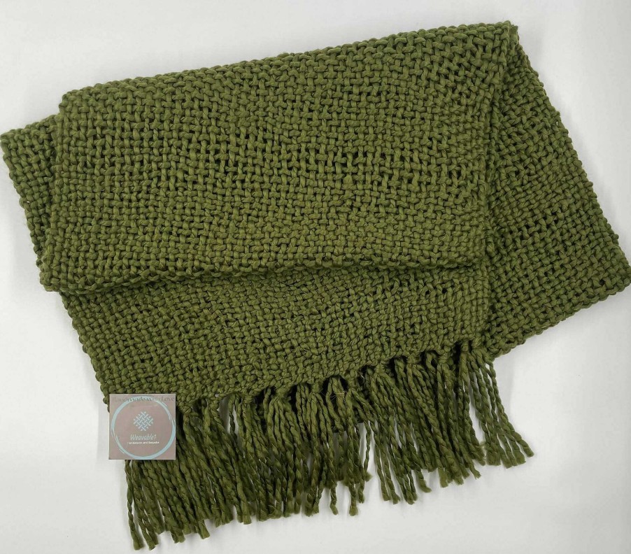 Accessories Weavable1 | Handwoven Chunky Moss Scarf