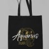 Accessories Originallyt Designs | Aquarius Tote Bag With Gold Design And White Writing