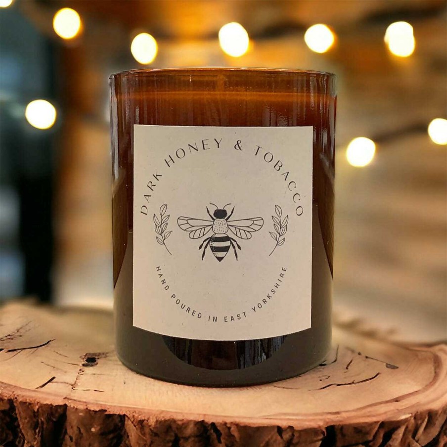 Gifts Edge of the Wolds | Edge Of The Wolds Dark Honey And Tobacco Scented Candle