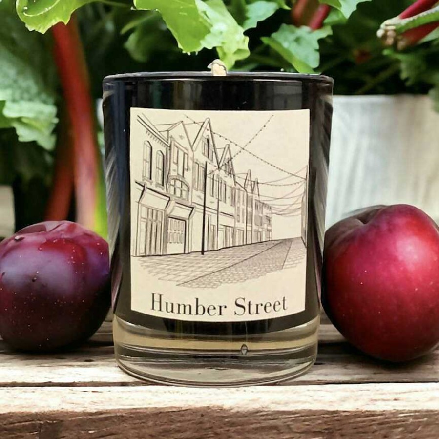 Gifts Edge of the Wolds | Humber Street Plum & Rhubarb Votive Scented Candle 75G