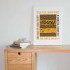 Gifts Originallyt Designs | Hull City - Inspired Psychedelic 'Tigers Tigers' Lyrics Art Print In White