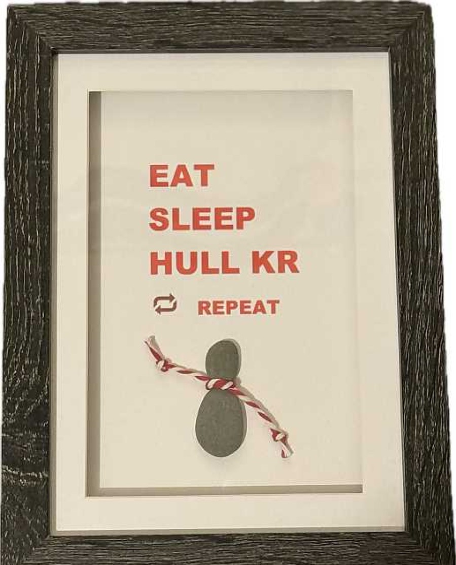 Gifts Pebble Art Design | Eat Sleep Hull Kr Rugby - Small