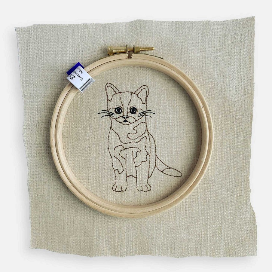 Gifts Kirsty Freeman Design | Cat Modern Embroidery Kit