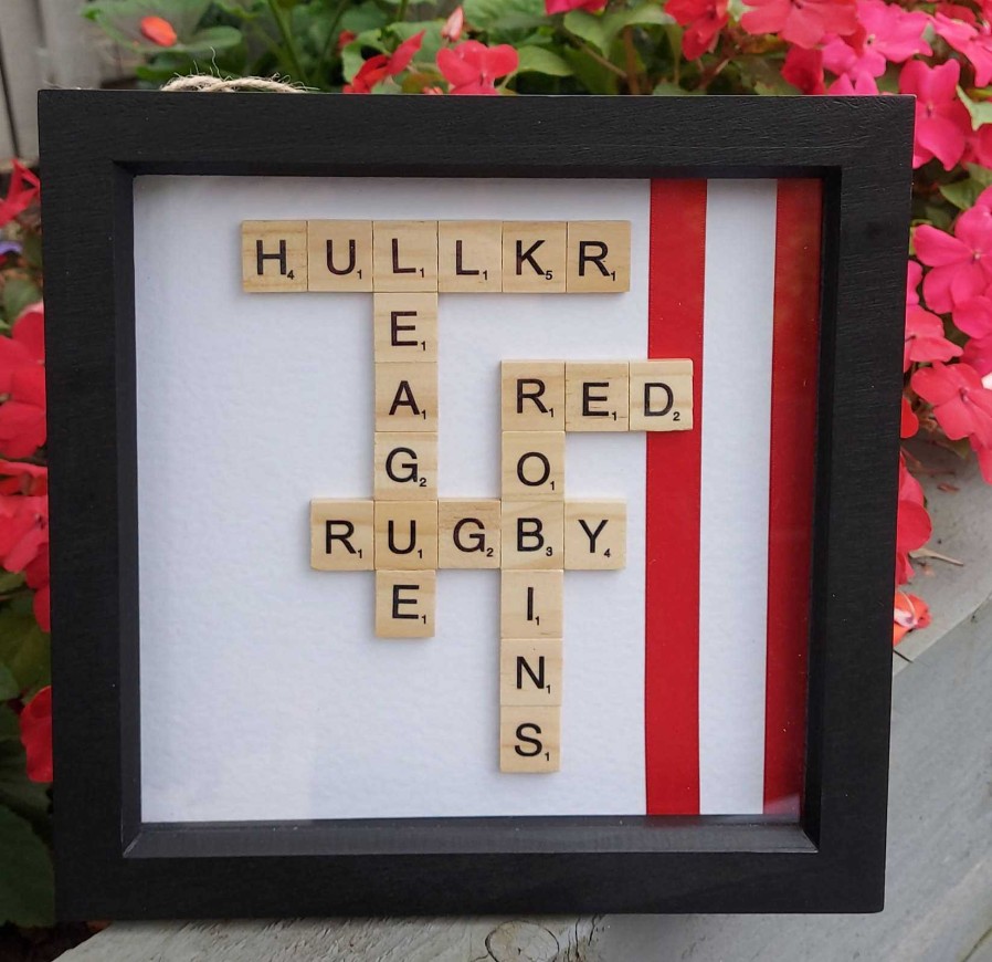 Gifts My Word Art Creations | Hull Kr Rugby Theme Large Scrabble Artwork