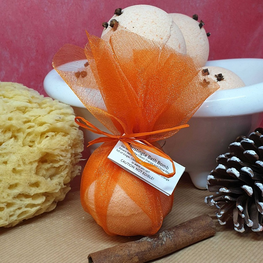 Gifts Little Shop of Lathers | Christingle Bath Bomb