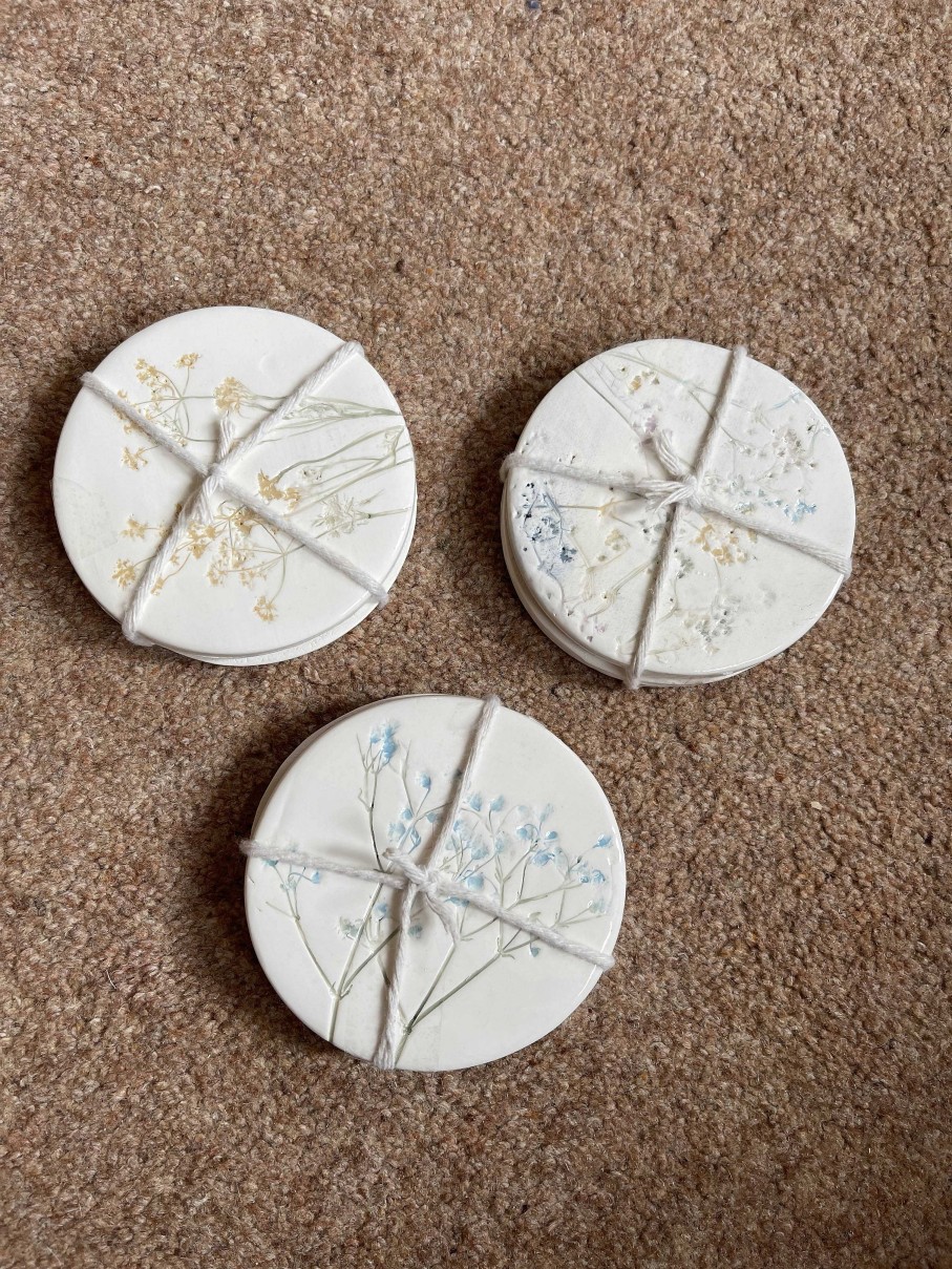 Ceramics & Pottery Seafan Ceramics | Coasters - Round