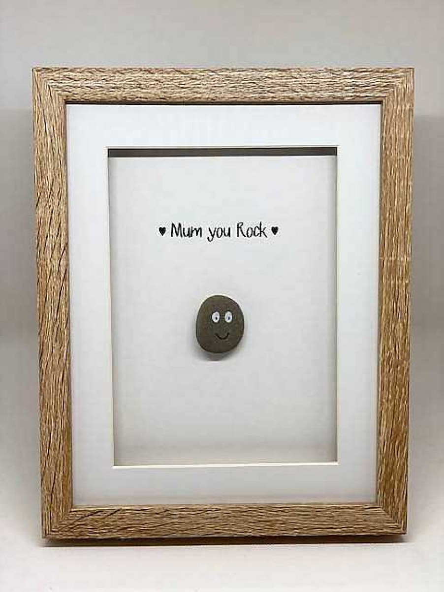 Gifts Pebble Art Design | Mum You Rock- Medium