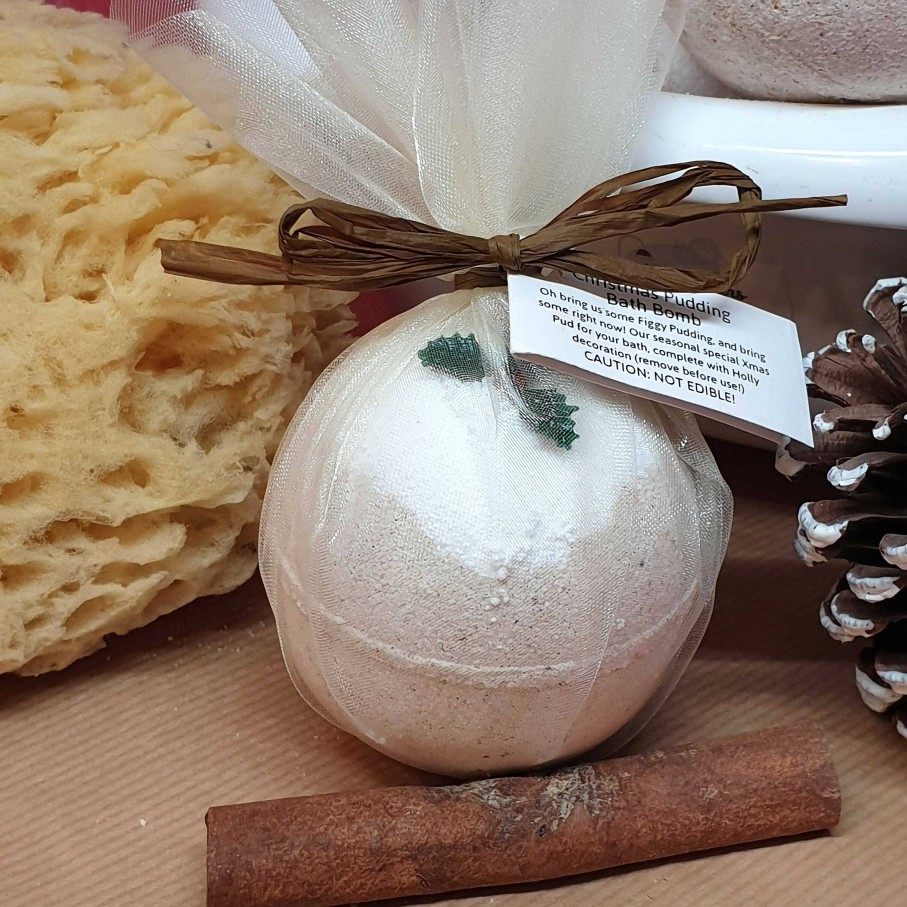 Bath & Body Little Shop of Lathers | Christmas Pudding Bath Bomb