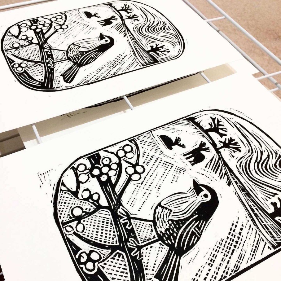 Gifts The Northern Printcess | Winter - Lino Print